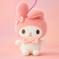 MY MELODY PLUFFY KEYCHAIN