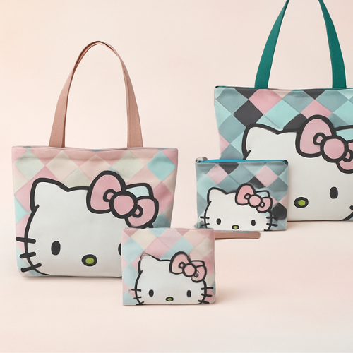 TOTE BAG HELLO KITTY EDICIÓN ESPECIAL CON APLIQUE