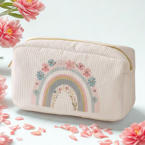 ESTUCHE FLOWER RAINBOW PRINT